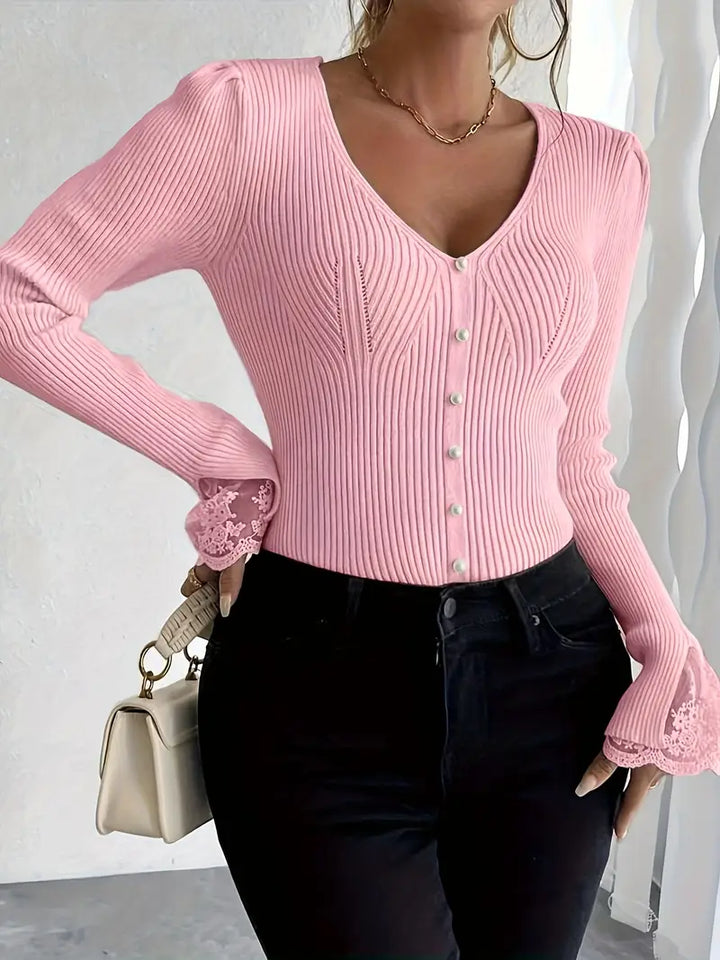 NÉLIA™|MAGLIA ELEGANTE SCOLLO V