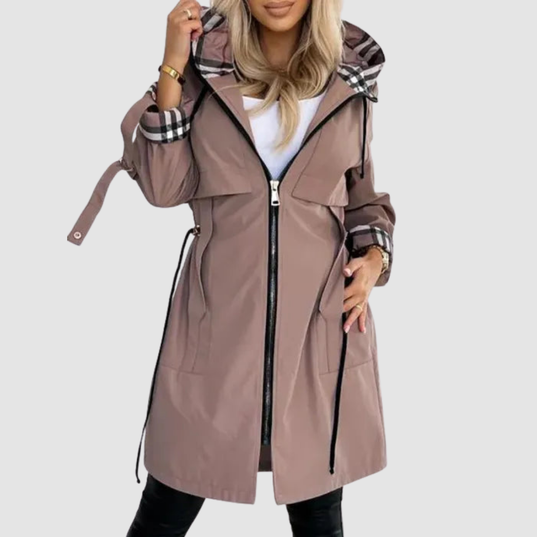 Assuntina | Cappotto impermeabile con zip