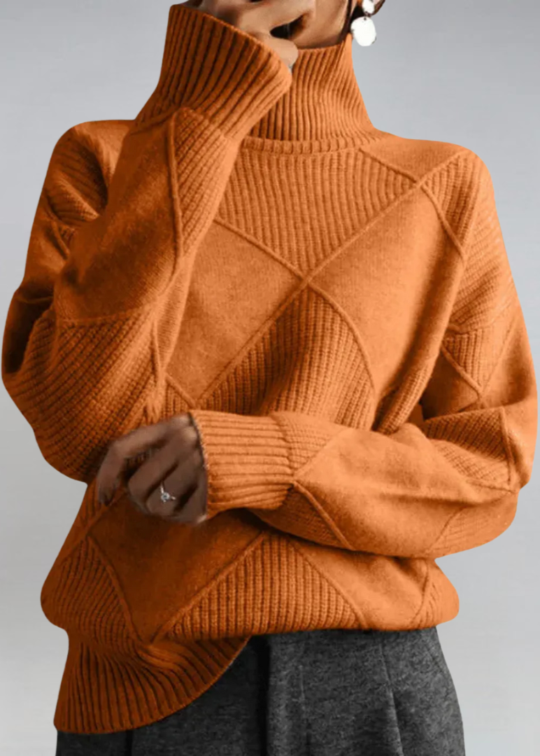 OLIVIA™|MAGLIA COLLO ALTO