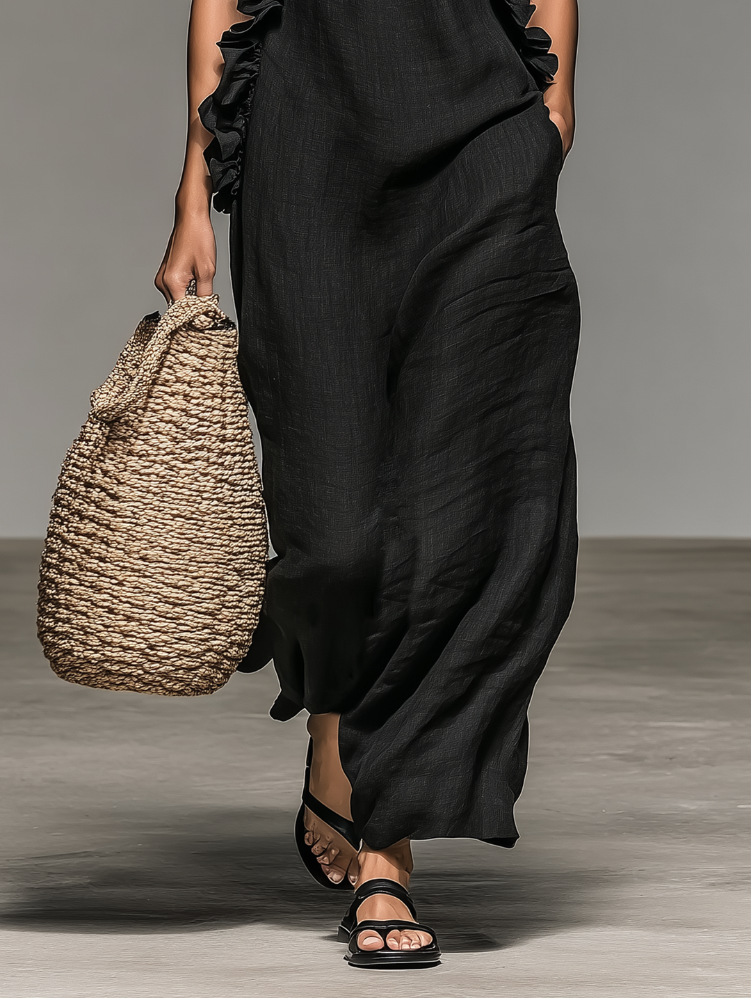 Lua | Abito Maxi con Tasche