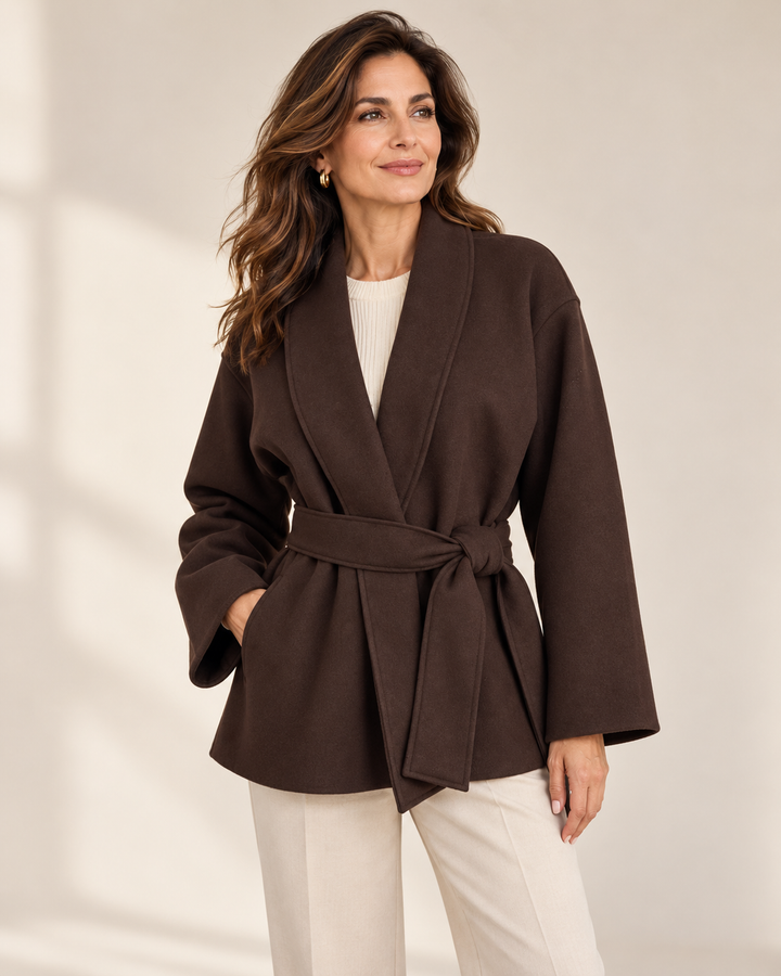 Alessia™ | Giacca avvolgente con cintura