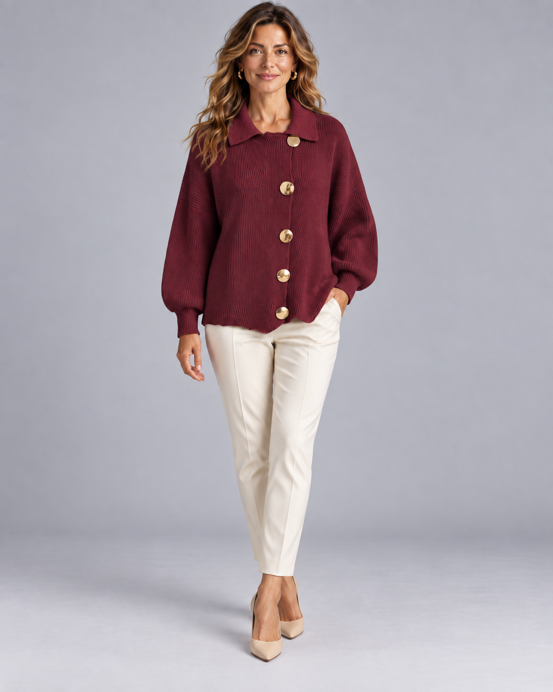 Cardigan Aurelia™ | Cardigan con bottoni gioiello