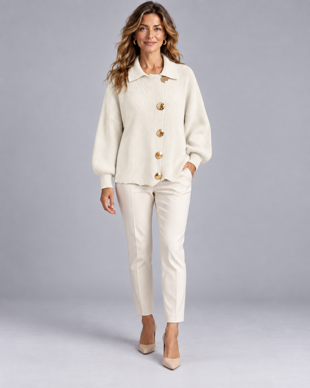 Cardigan Aurelia™ | Cardigan con bottoni gioiello