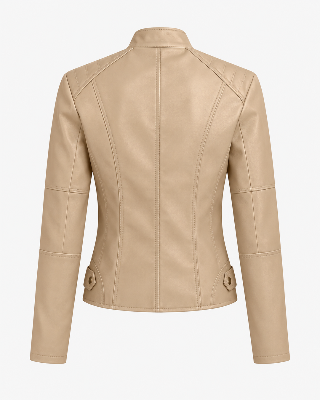 Eleonora™ | Giacca in similpelle con zip e collo alto