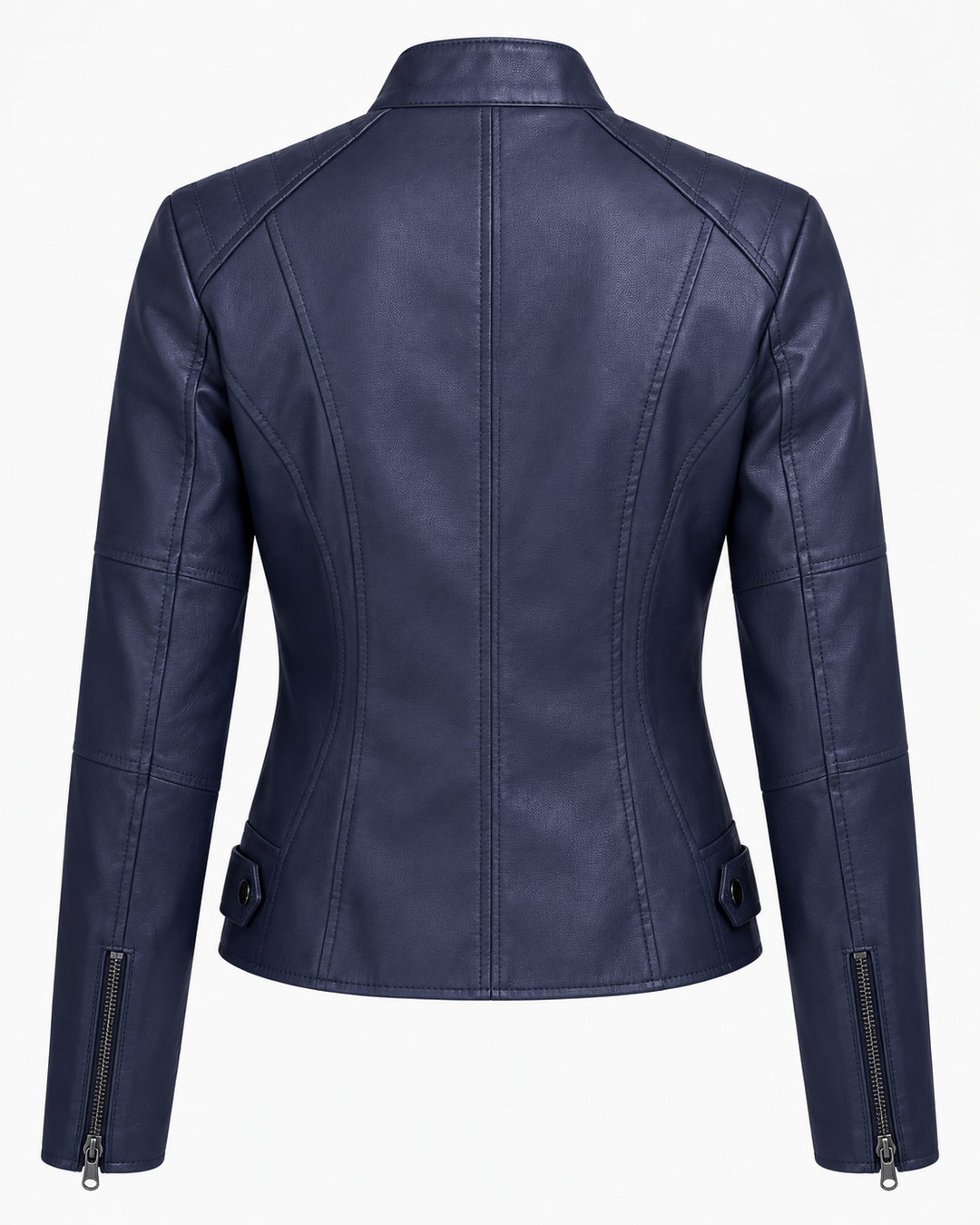 Eleonora™ | Giacca in similpelle con zip e collo alto