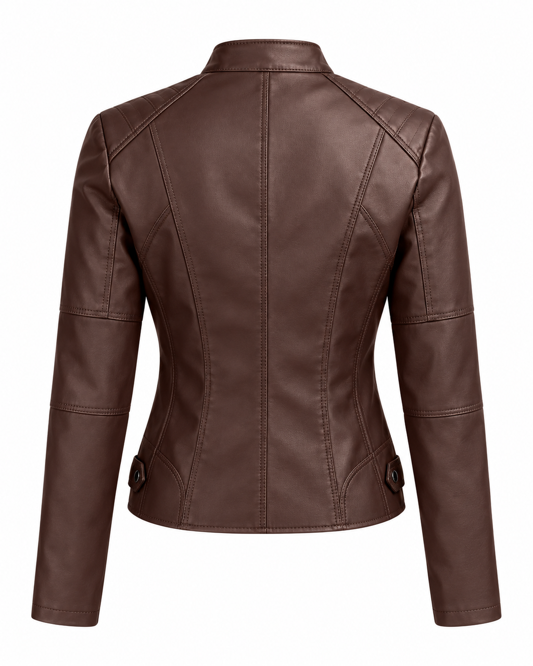 Eleonora™ | Giacca in similpelle con zip e collo alto