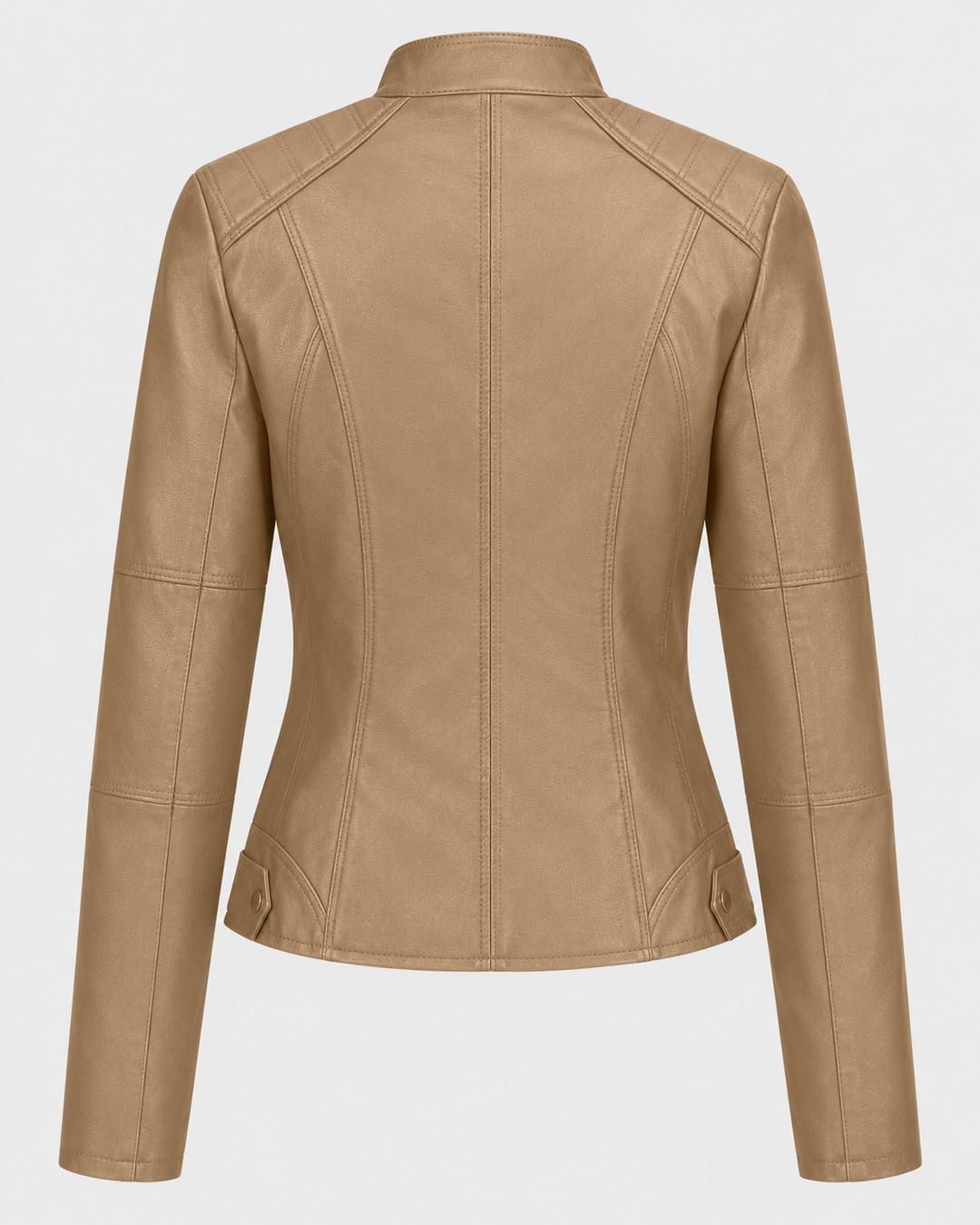 Eleonora™ | Giacca in similpelle con zip e collo alto