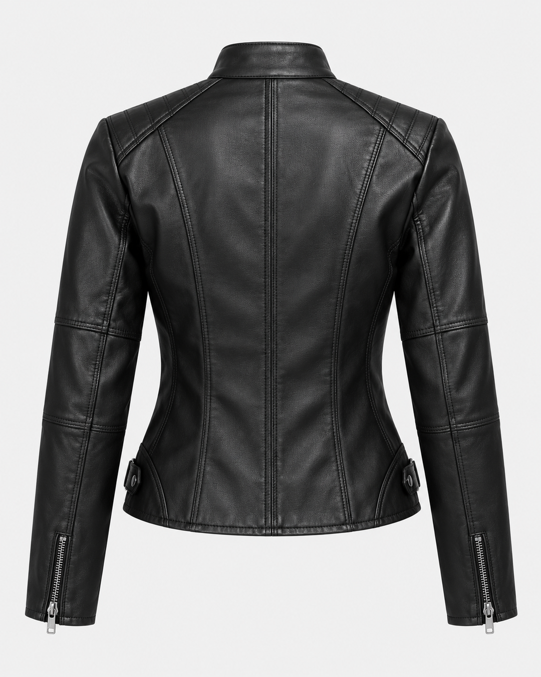 Eleonora™ | Giacca in similpelle con zip e collo alto
