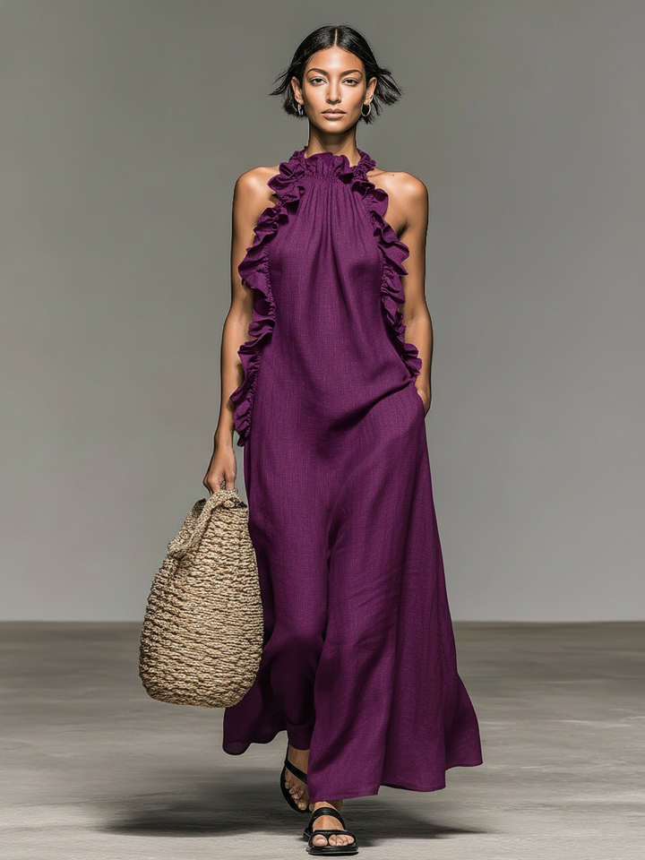 Lua | Abito Maxi con Tasche
