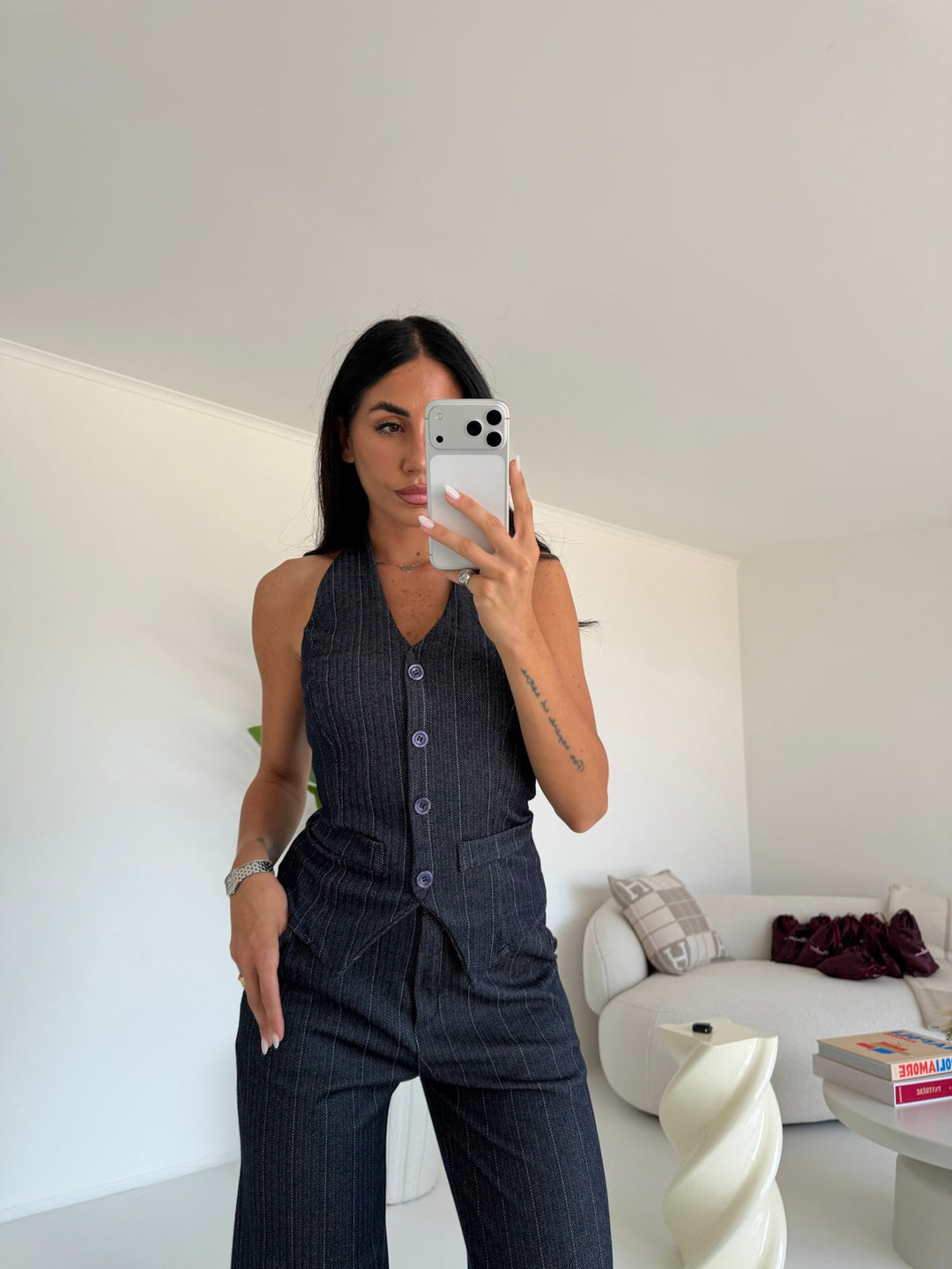 4925-COORDINATO EFFETTO DENIM