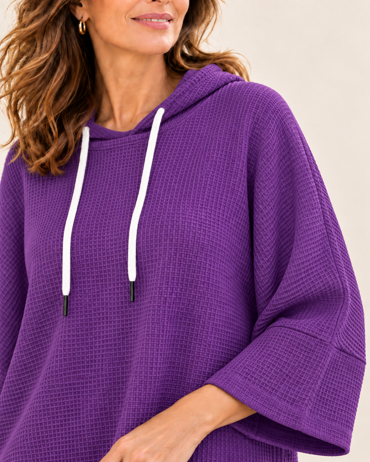 Oriana™ | Poncho in maglia con cappuccio