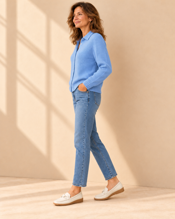 Sabrina™ | Maglione a Maglia con Collo