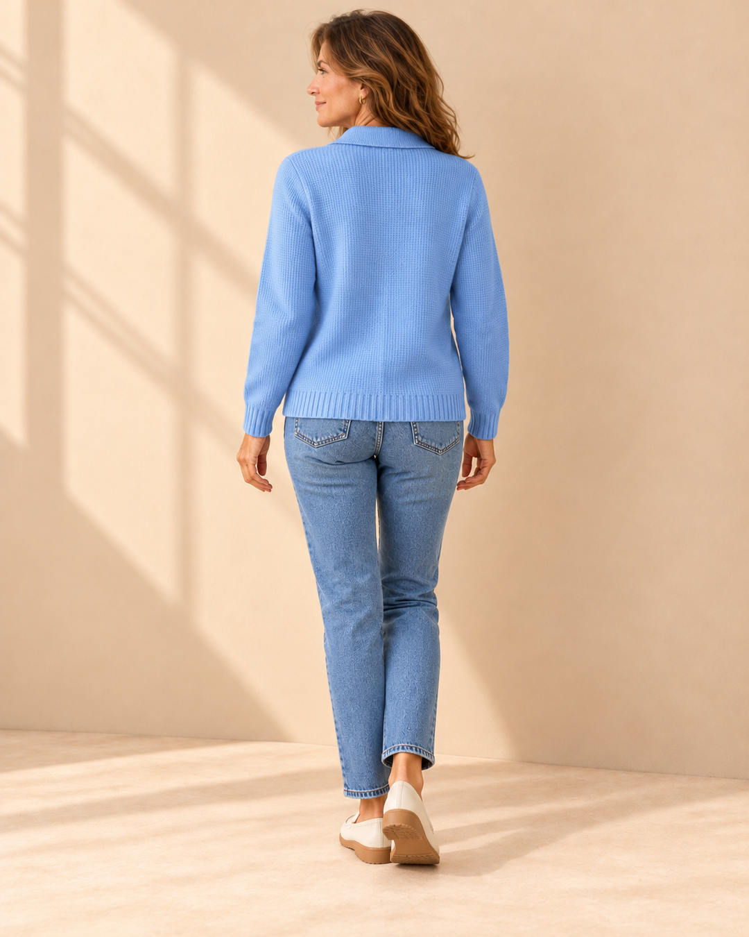 Sabrina™ | Maglione a Maglia con Collo