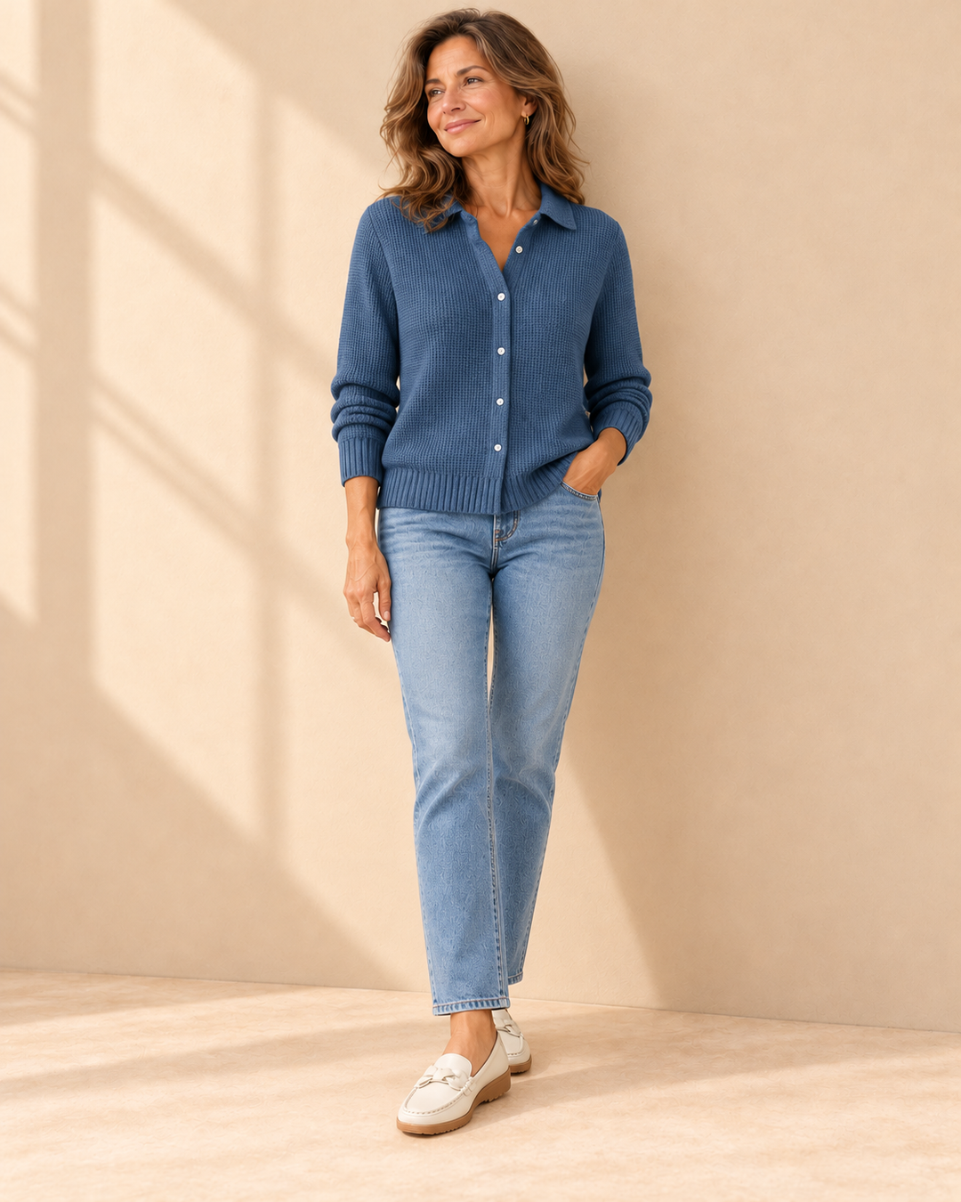 Sabrina™ | Maglione a Maglia con Collo