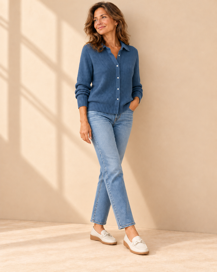 Sabrina™ | Maglione a Maglia con Collo