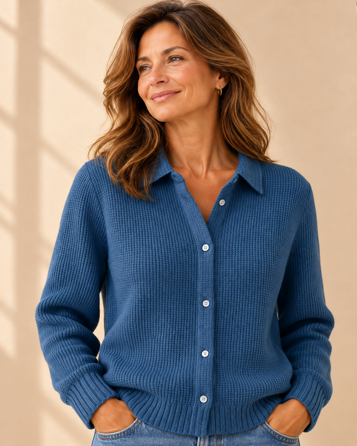 Sabrina™ | Maglione a Maglia con Collo