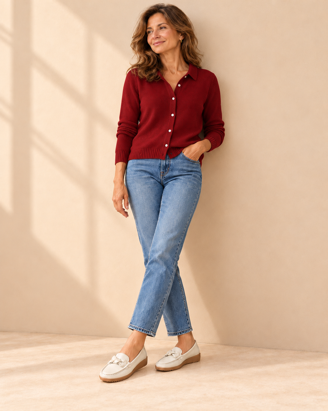 Sabrina™ | Maglione a Maglia con Collo