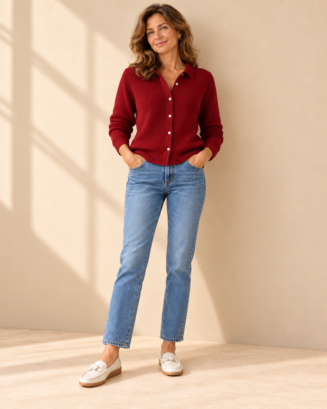 Sabrina™ | Maglione a Maglia con Collo