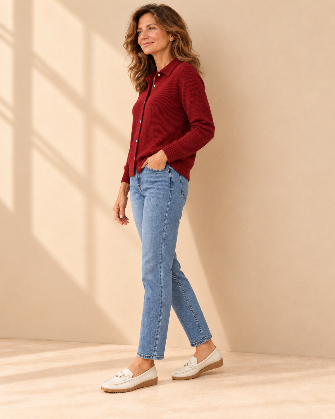 Sabrina™ | Maglione a Maglia con Collo