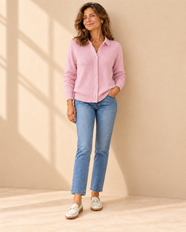 Sabrina™ | Maglione a Maglia con Collo