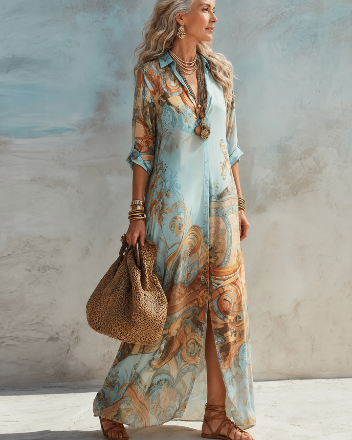 Serena | Abito Chemisier Mediterraneo