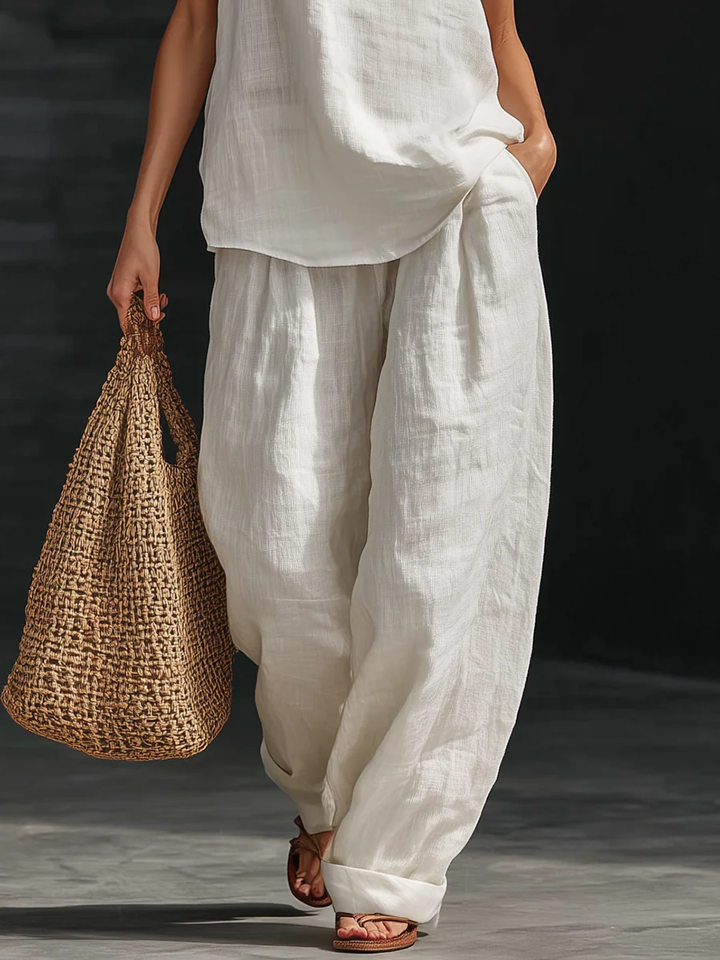 Zoe™ Set Senza Maniche con Pantaloni Larghi