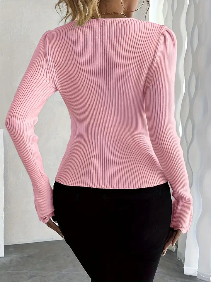 NÉLIA™|MAGLIA ELEGANTE SCOLLO V