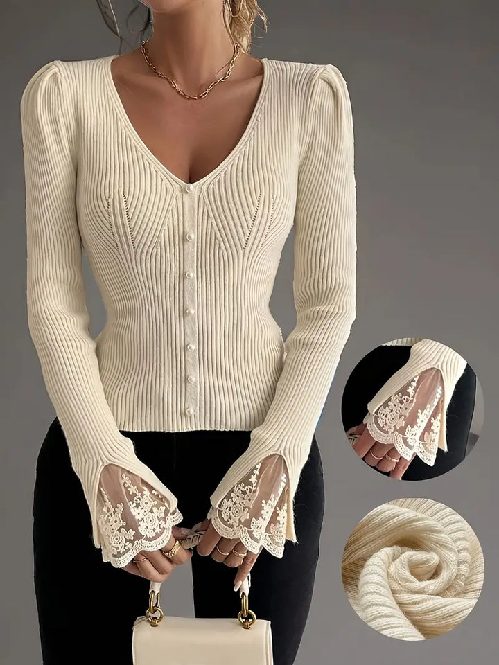 NÉLIA™|MAGLIA ELEGANTE SCOLLO V