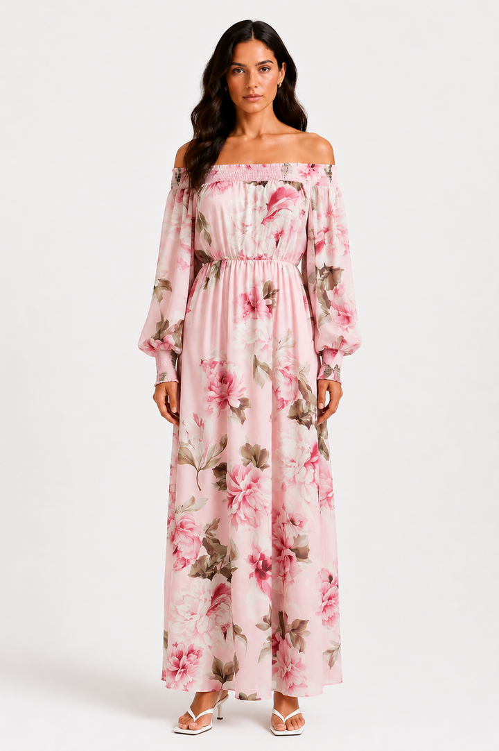 Peonia| Abito Maxi Floreale