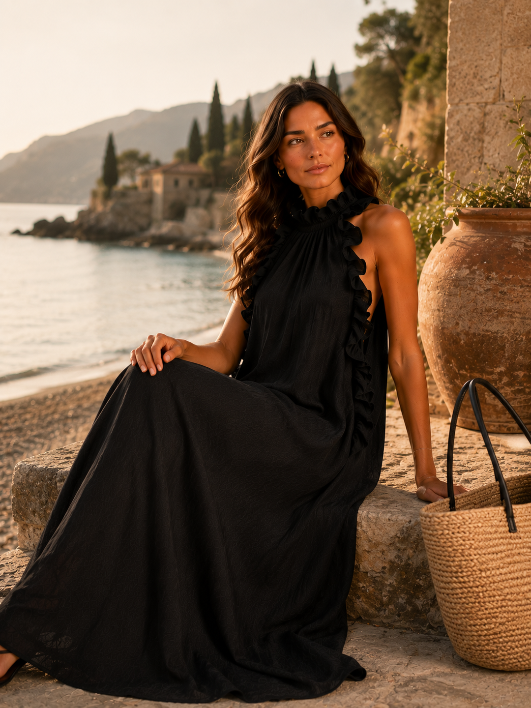 Lua | Abito Maxi con Tasche