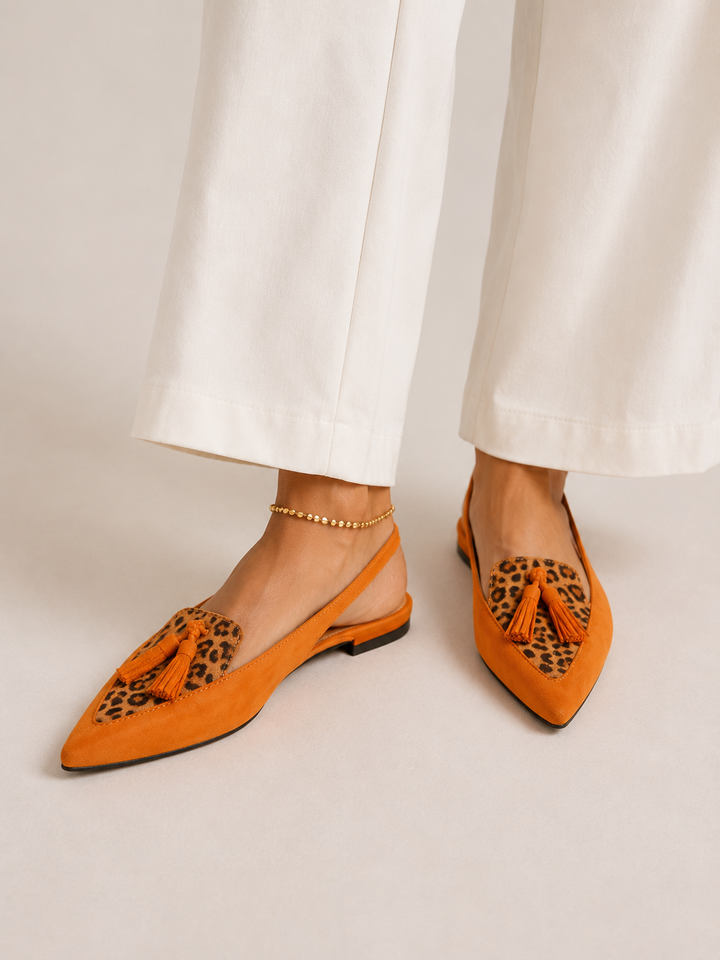 Eliza | Sandali con cinturini e nappine