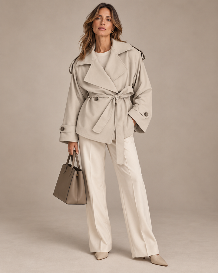 Carlotta™ | Trench Corto con Cintura