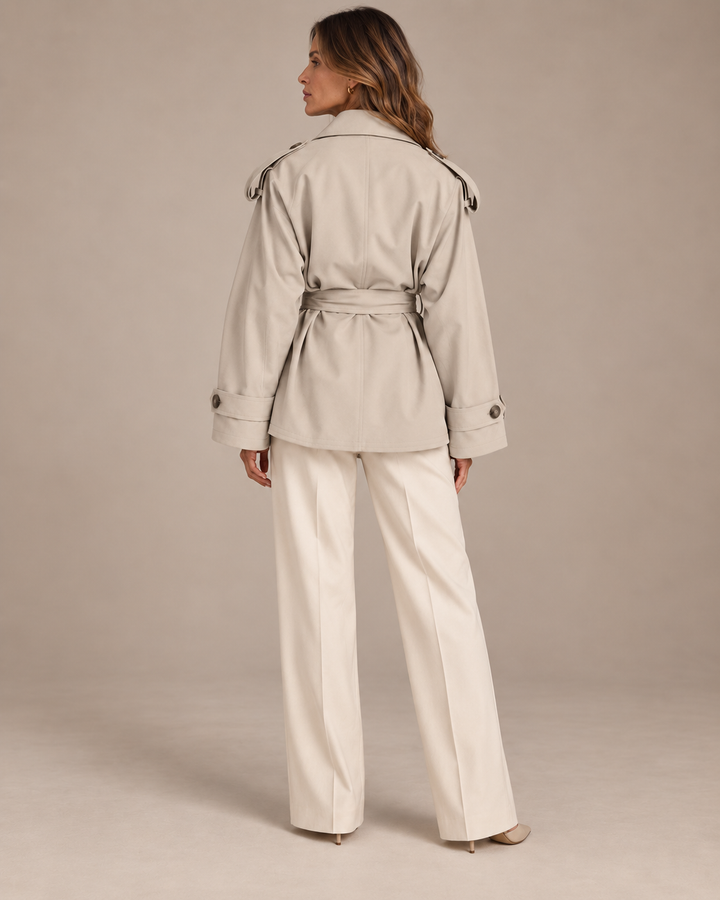 Carlotta™ | Trench Corto con Cintura