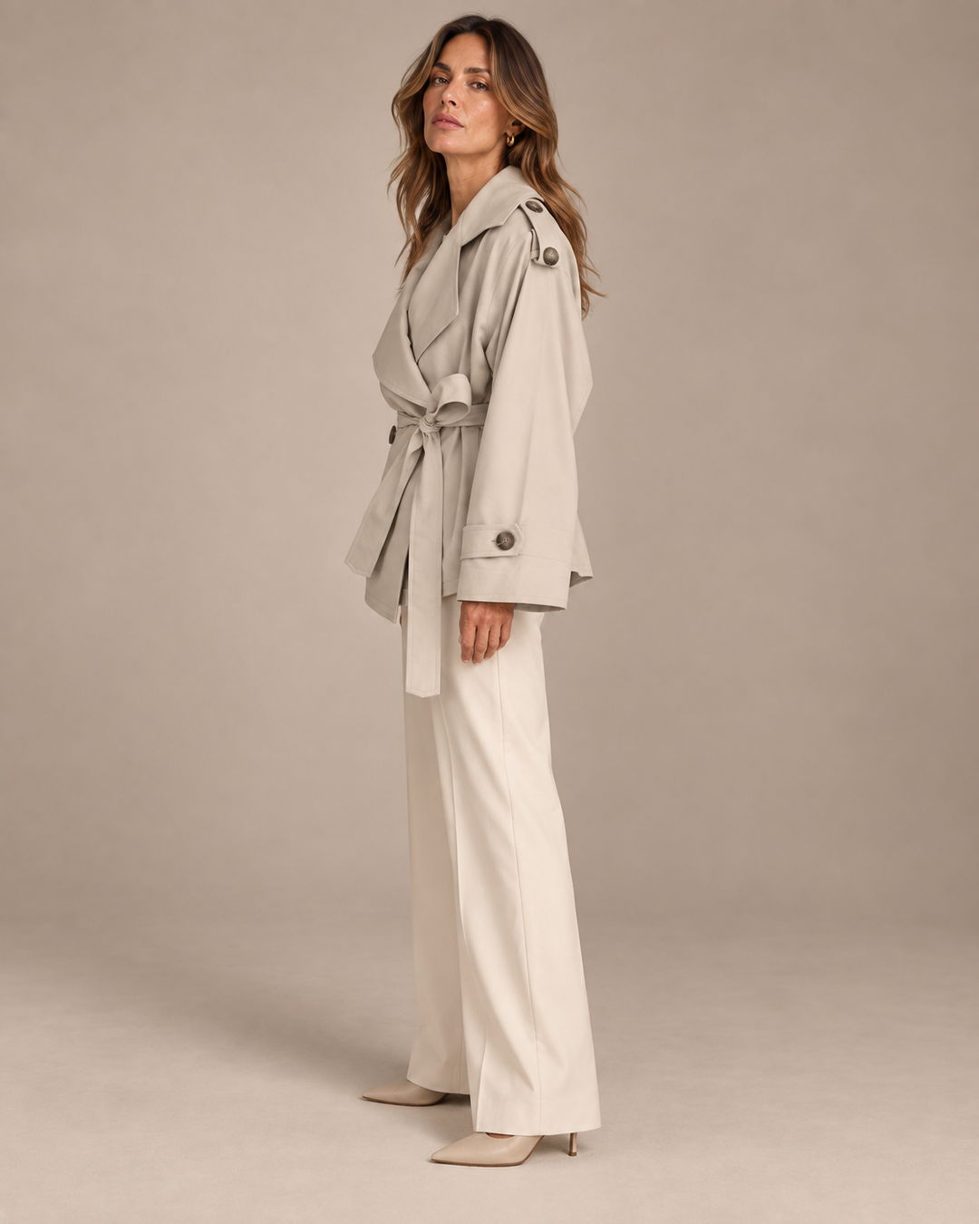 Carlotta™ | Trench Corto con Cintura