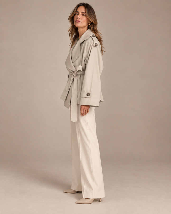 Carlotta™ | Trench Corto con Cintura