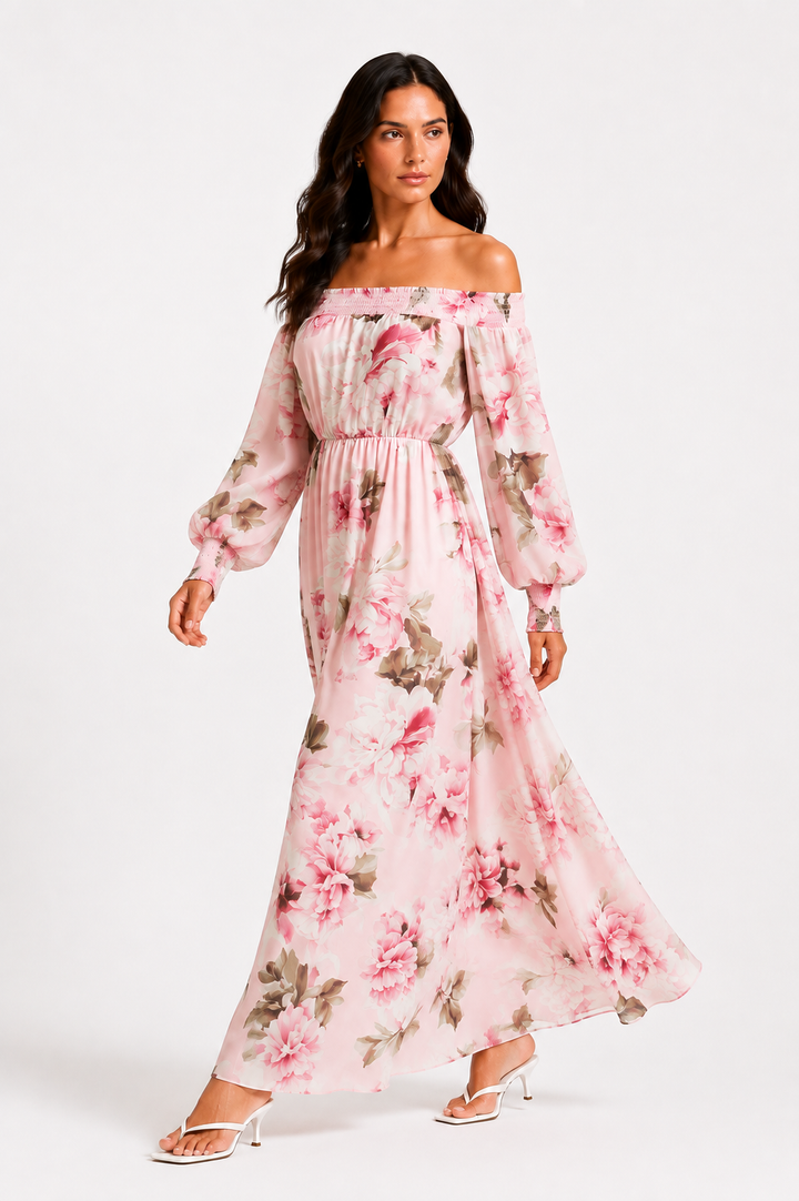 Peonia| Abito Maxi Floreale